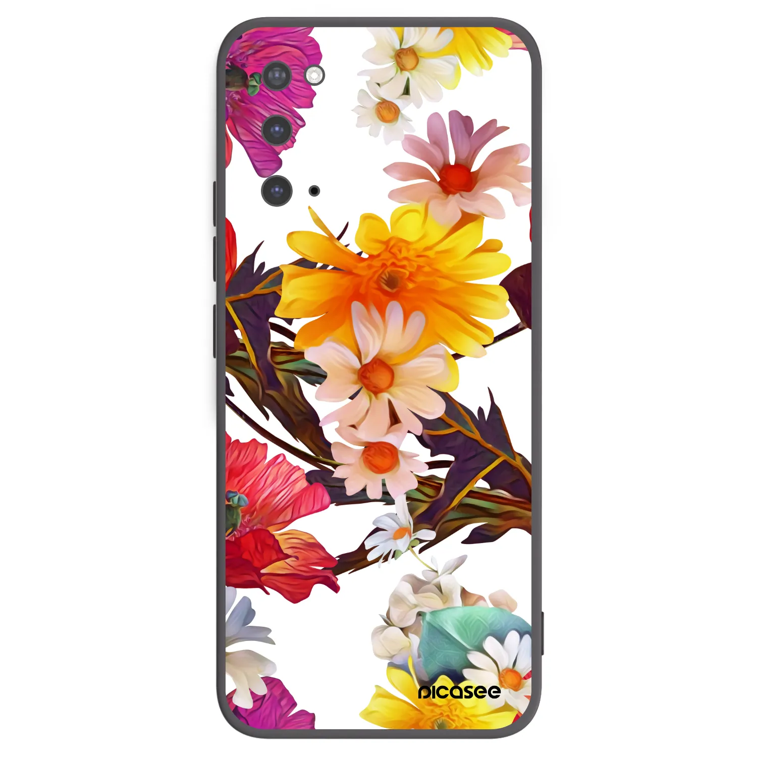 Picasee crna silikonska maskica za Samsung Galaxy S20 G980F - Meadow