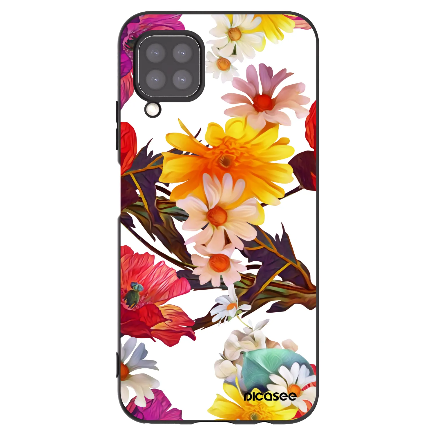 Picasee crna silikonska maskica za Huawei P40 Lite - Meadow