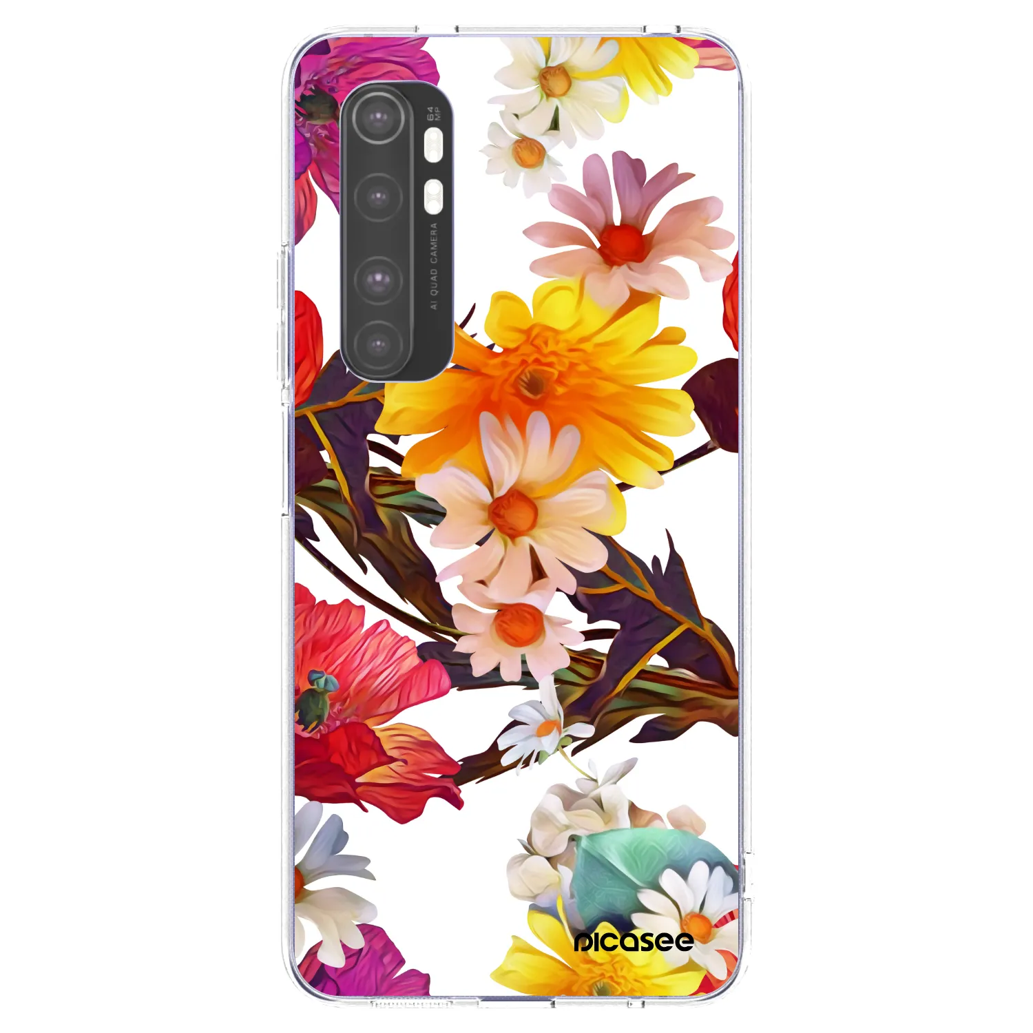 Picasee silikonska prozirna maskica za Xiaomi Mi Note 10 Lite - Meadow