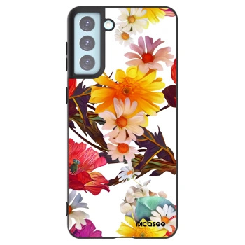 Picasee crna silikonska maskica za Samsung Galaxy S21+ 5G G996F - Meadow