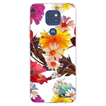Picasee silikonska prozirna maskica za Motorola Moto G9 Play - Meadow