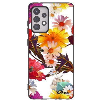 Picasee crna silikonska maskica za Samsung Galaxy A52 5G A525F - Meadow