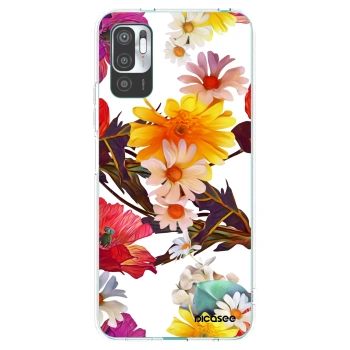 Picasee silikonska prozirna maskica za Xiaomi Redmi Note 10 5G - Meadow