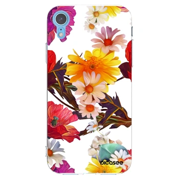Picasee silikonska prozirna maskica za Apple iPhone XR - Meadow