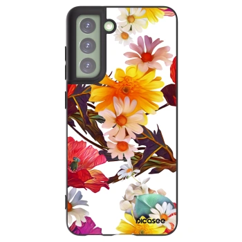 Picasee crna silikonska maskica za Samsung Galaxy S21 FE 5G - Meadow