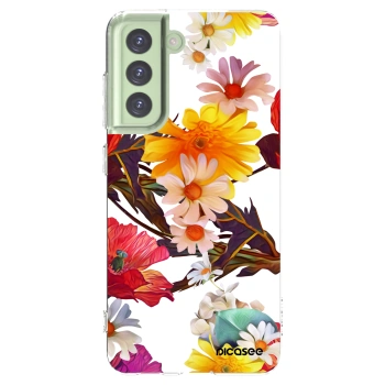 Picasee silikonska prozirna maskica za Samsung Galaxy S21 FE 5G - Meadow