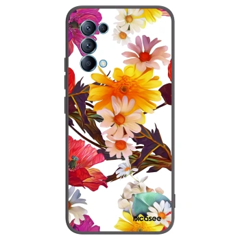 Picasee crna silikonska maskica za OPPO Reno 5 5G - Meadow