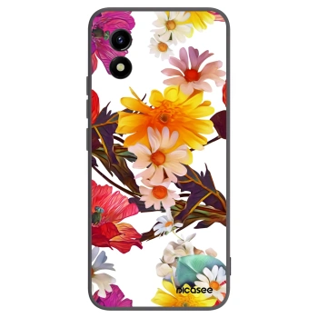 Picasee crna silikonska maskica za Vivo Y01 - Meadow