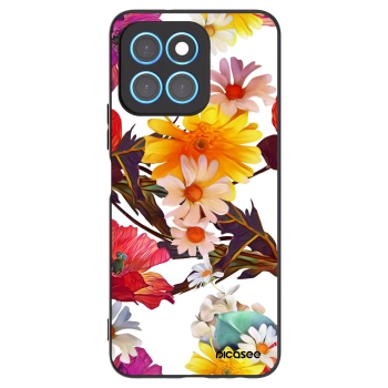 Picasee crna silikonska maskica za Honor X8 5G - Meadow
