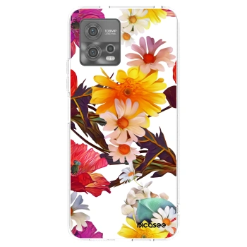 Picasee silikonska prozirna maskica za Motorola Moto G72 - Meadow