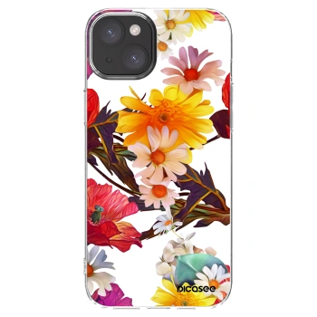 Picasee silikonska prozirna maskica za Apple iPhone 15 Plus - Meadow