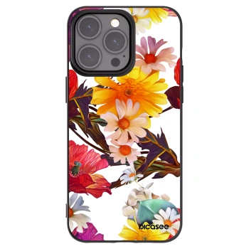 Picasee crna silikonska maskica za Apple iPhone 15 Pro Max - Meadow