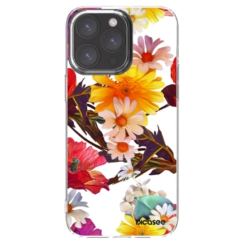 Picasee silikonska prozirna maskica za Apple iPhone 15 Pro Max - Meadow