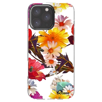 Picasee silikonska prozirna maskica za Apple iPhone 16 Pro Max - Meadow