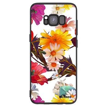 Picasee crna silikonska maskica za Samsung Galaxy S8 G950F - Meadow