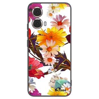 Picasee crna silikonska maskica za Motorola Moto G85 - Meadow