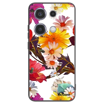 Picasee crna silikonska maskica za Xiaomi Redmi Note 14S - Meadow
