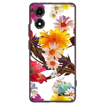 Picasee crna silikonska maskica za Motorola Moto E14 - Meadow
