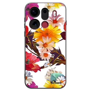 Picasee crna silikonska maskica za OPPO Find X9 Pro - Meadow