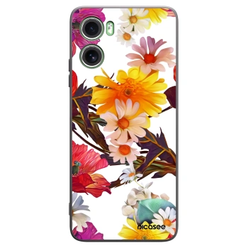 Picasee crna silikonska maskica za Motorola Moto G06 - Meadow