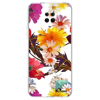 Picasee silikonska prozirna maskica za Xiaomi Redmi Note 9 Pro - Meadow