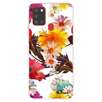 Picasee silikonska prozirna maskica za Samsung Galaxy A21s - Meadow