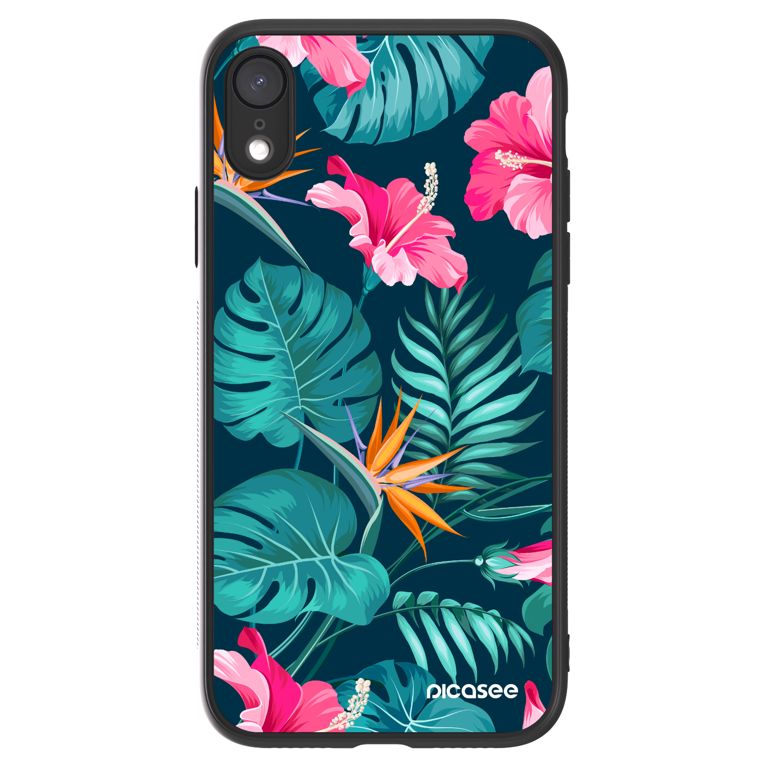 Picasee ULTIMATE CASE za Apple iPhone XR - Pink Monstera