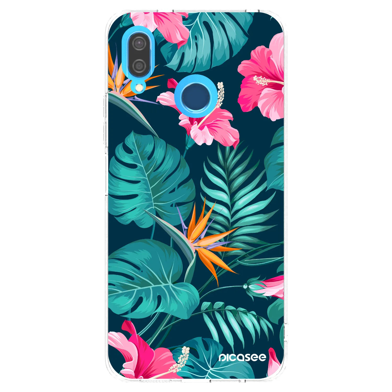 Picasee silikonska prozirna maskica za Huawei P20 Lite - Pink Monstera
