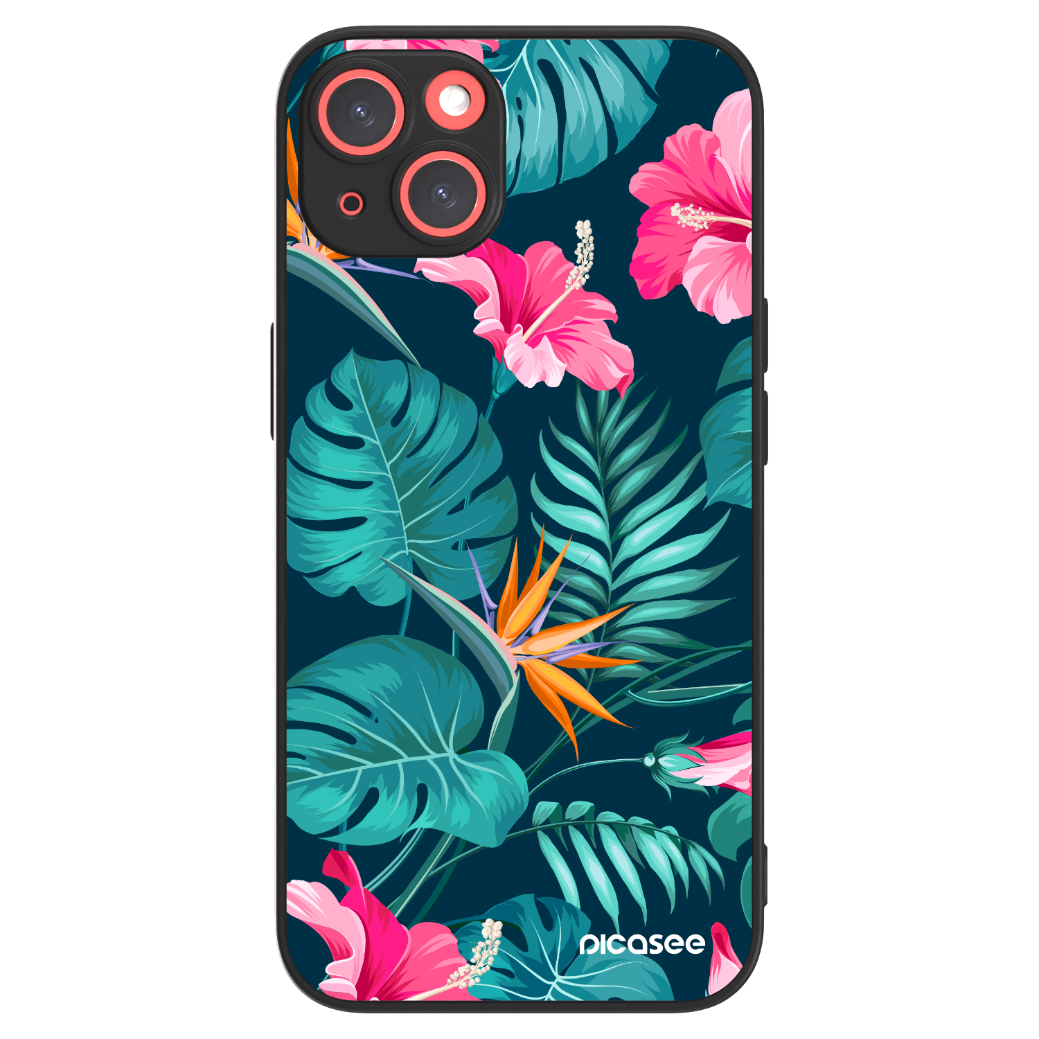 Picasee ULTIMATE CASE za Apple iPhone 13 - Pink Monstera