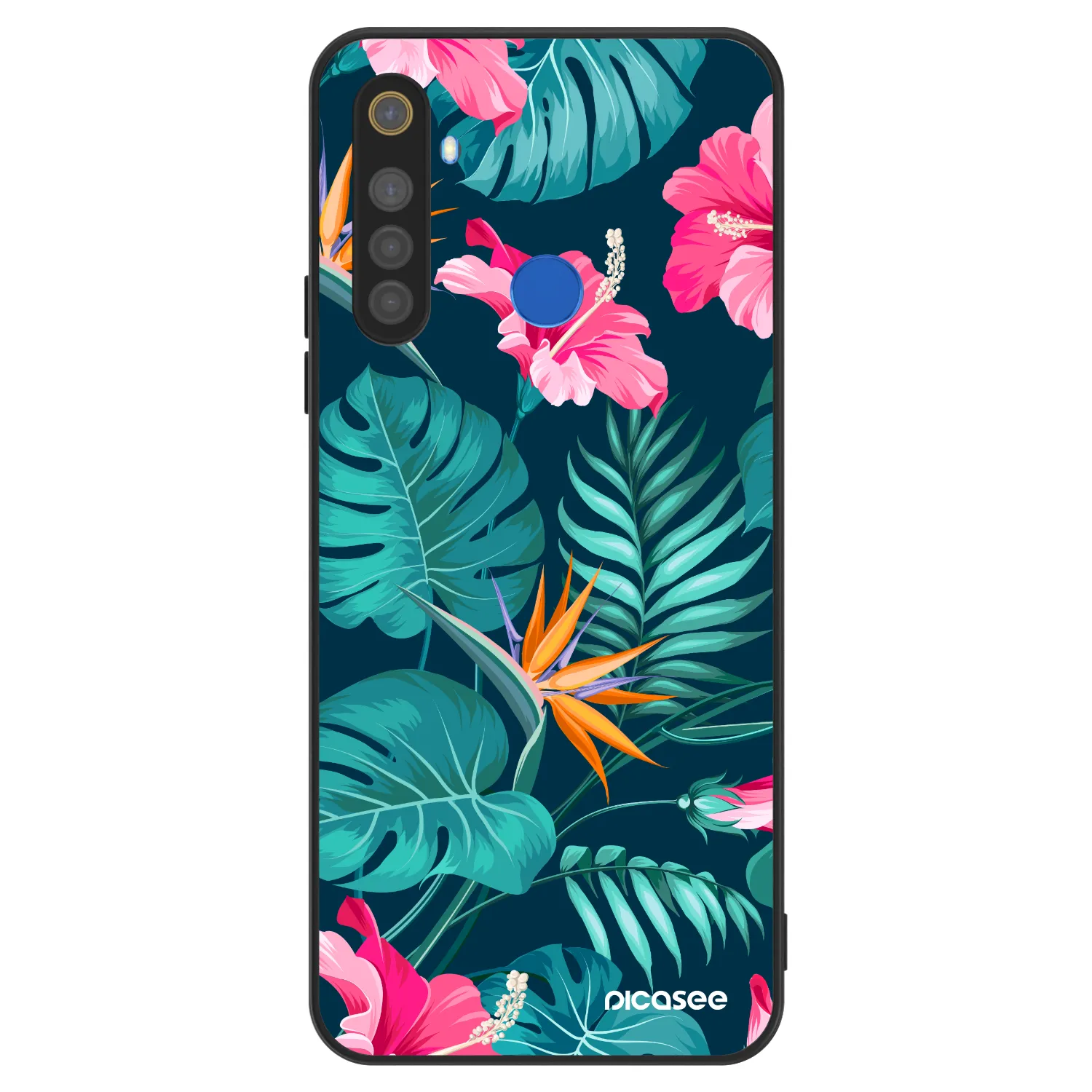 Picasee ULTIMATE CASE za Realme 5 - Pink Monstera