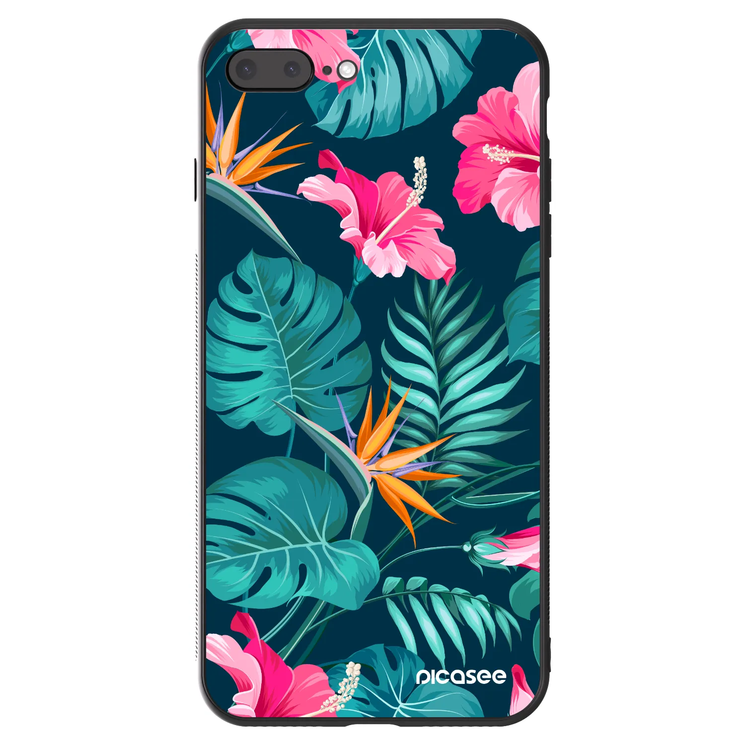 Picasee ULTIMATE CASE za Apple iPhone 8 Plus - Pink Monstera