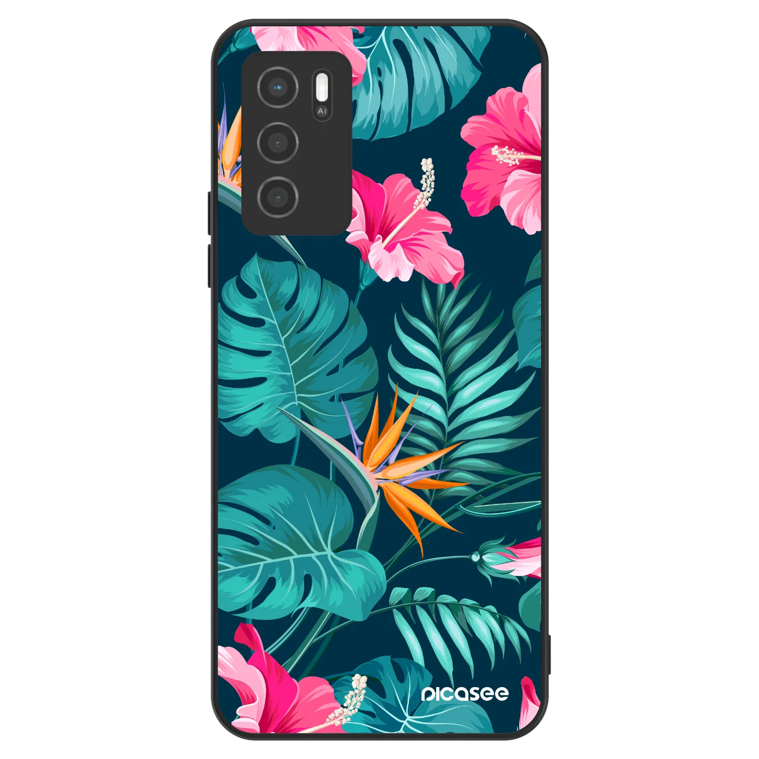 Picasee ULTIMATE CASE za OPPO A16s - Pink Monstera