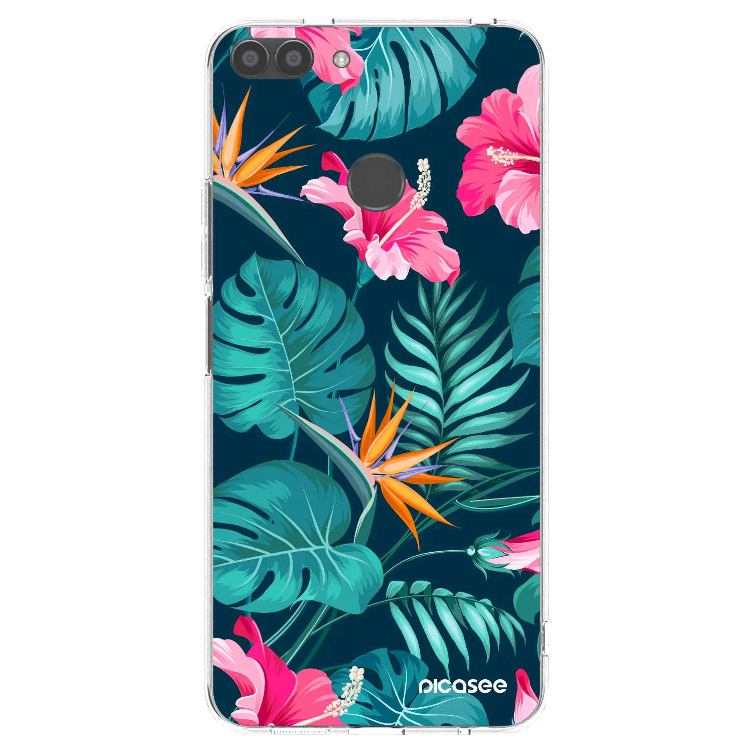 Picasee silikonska prozirna maskica za Huawei P Smart - Pink Monstera