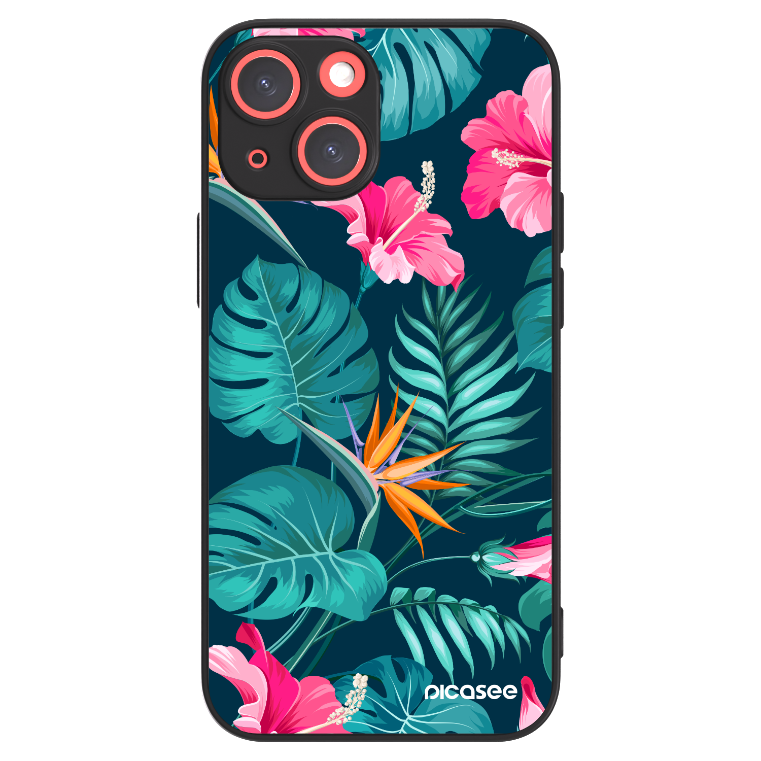 Picasee ULTIMATE CASE MagSafe za Apple iPhone 13 mini - Pink Monstera