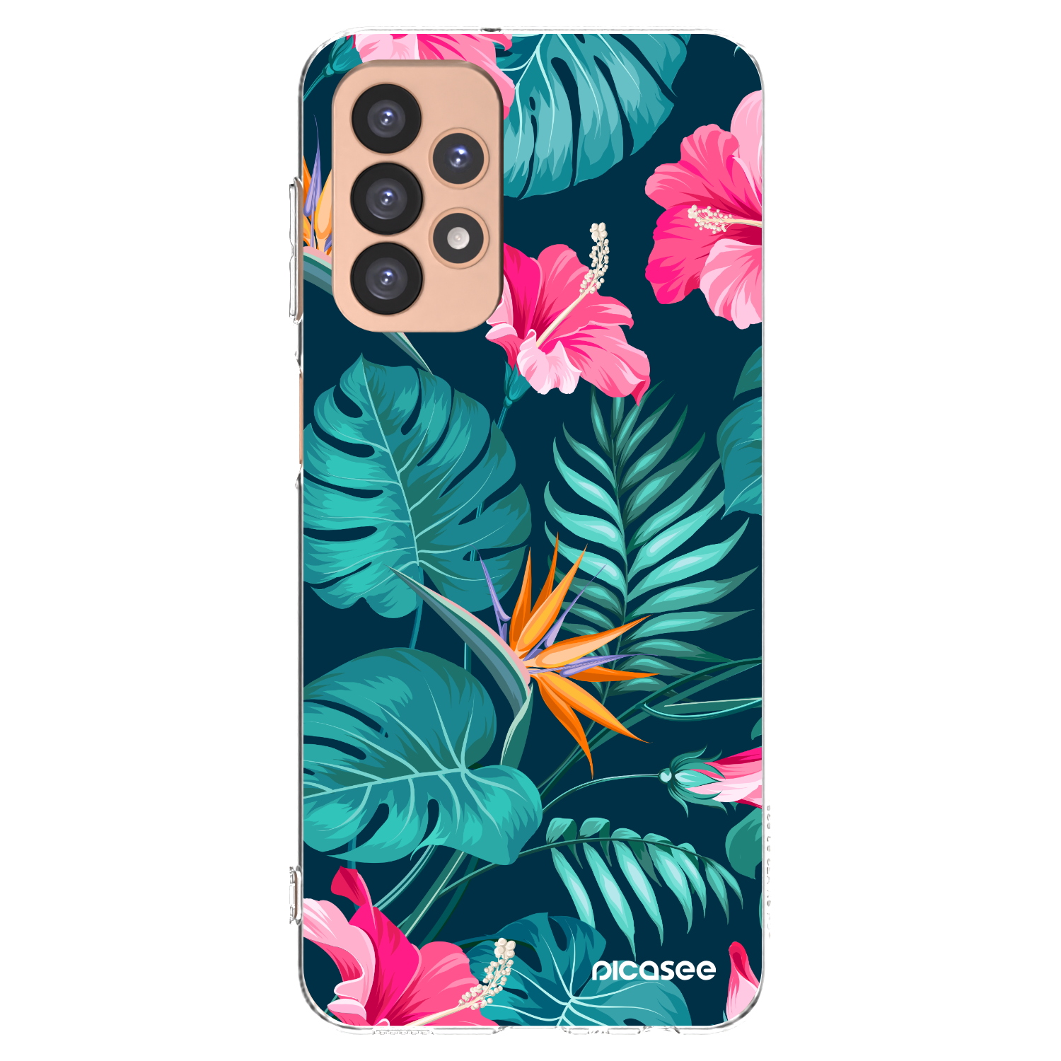 Picasee silikonska prozirna maskica za Samsung Galaxy A23 A236B 5G - Pink Monstera