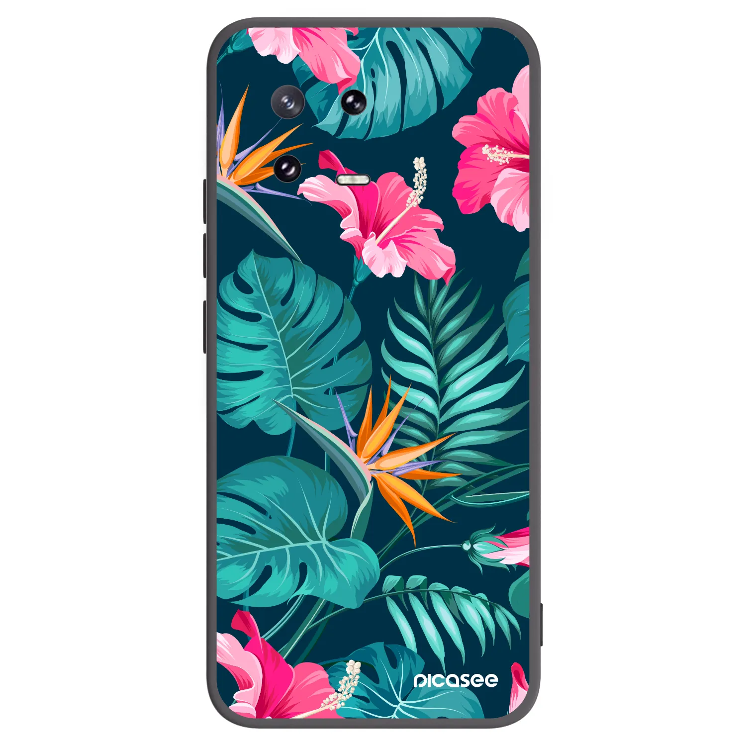 Picasee crna silikonska maskica za Xiaomi 13 Pro - Pink Monstera