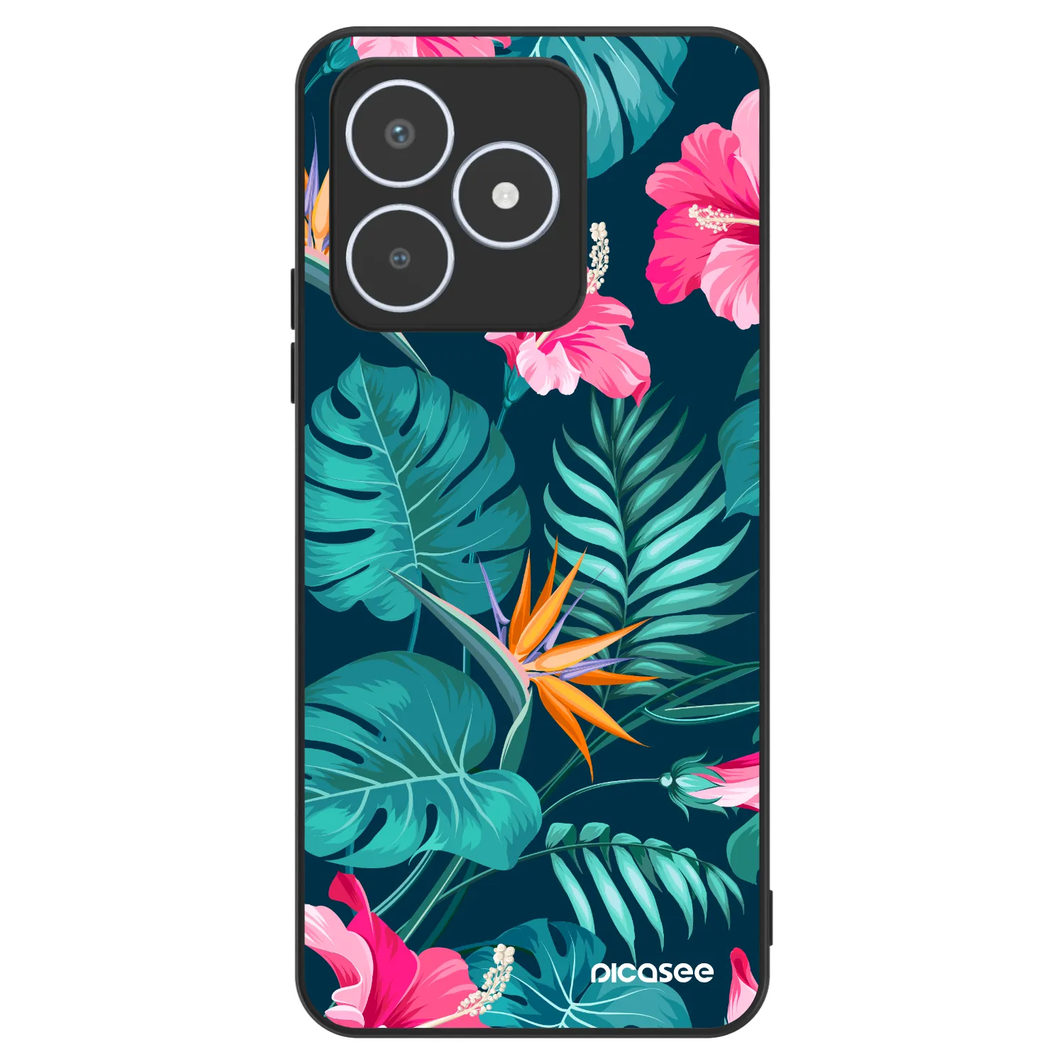Picasee ULTIMATE CASE za Realme C53 - Pink Monstera