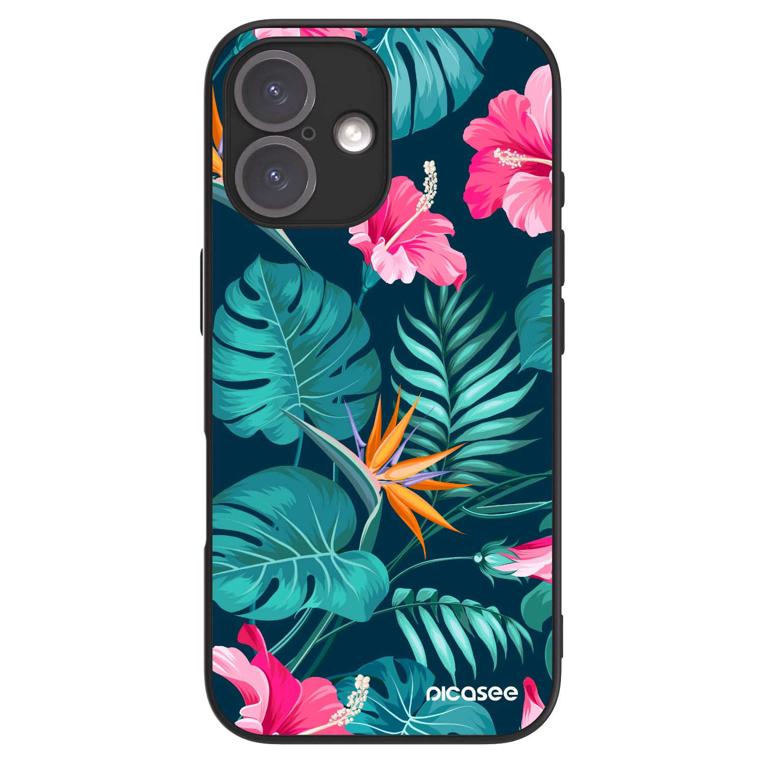 Picasee ULTIMATE CASE MagSafe za Apple iPhone 16 - Pink Monstera