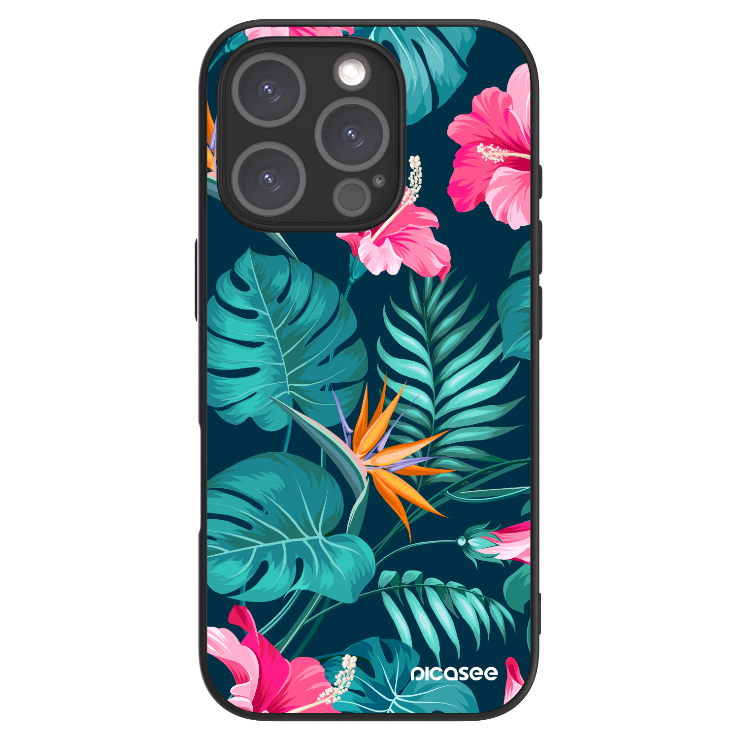 Picasee ULTIMATE CASE MagSafe za Apple iPhone 16 Pro - Pink Monstera