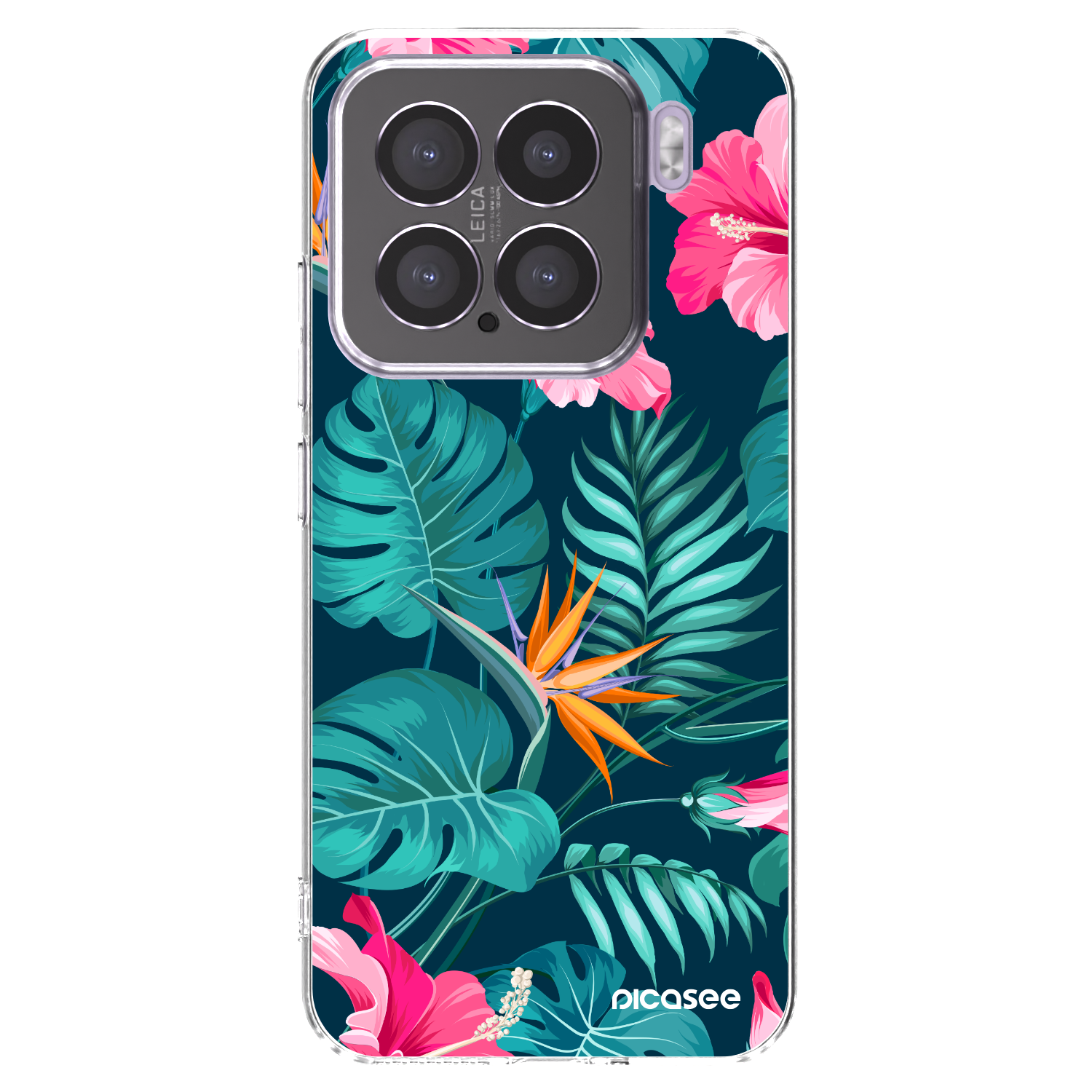 Picasee silikonska prozirna maskica za Xiaomi 15 - Pink Monstera
