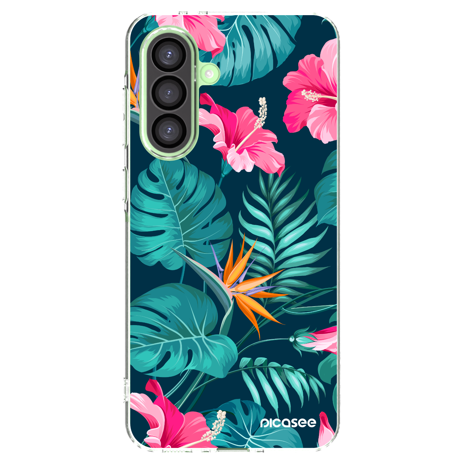 Picasee silikonska prozirna maskica za Samsung Galaxy A26 5G A266B - Pink Monstera