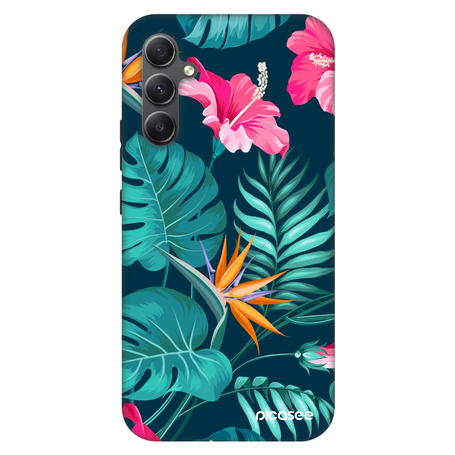 Picasee Fashion Case za Samsung Galaxy A34 5G A346B - Pink Monstera