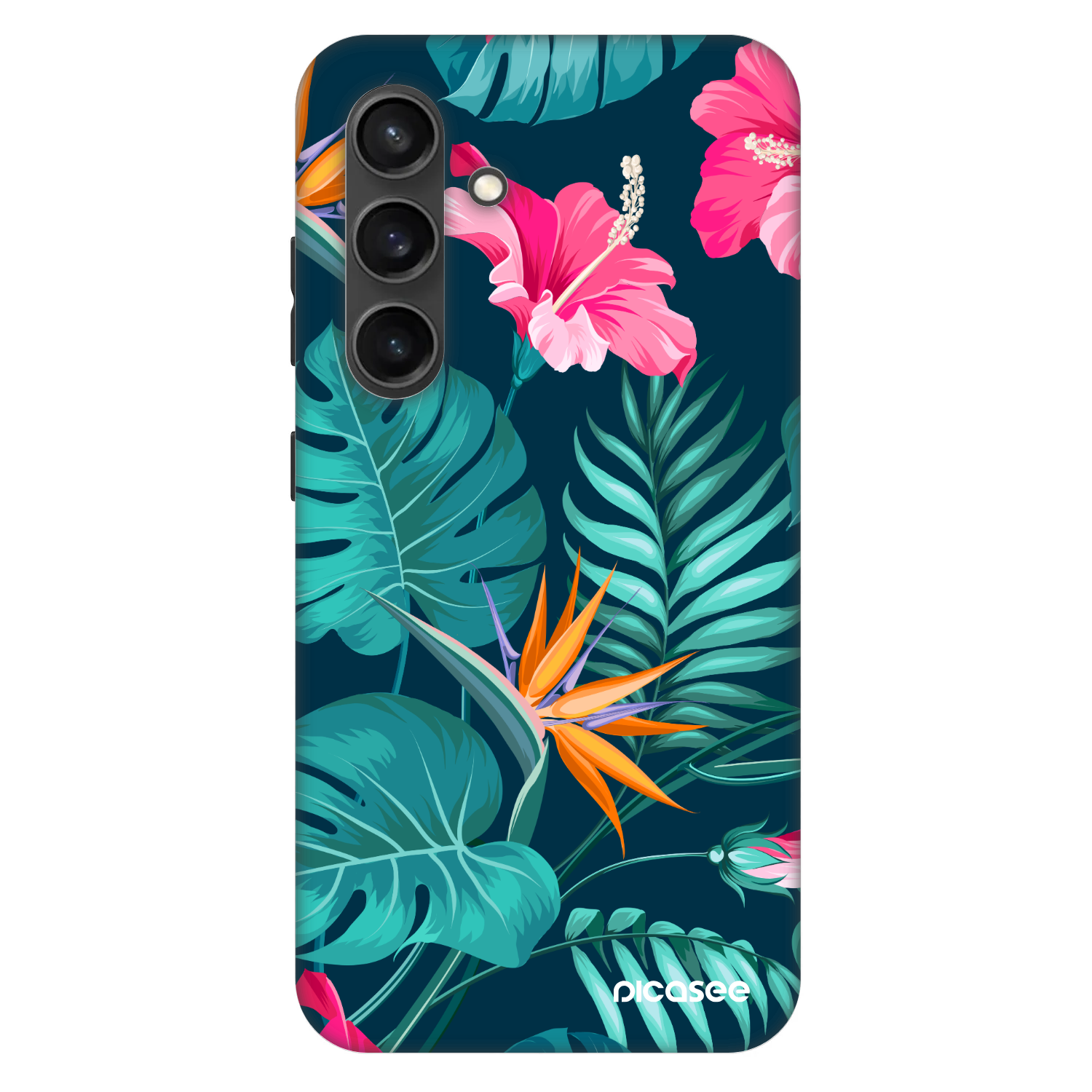 Picasee Fashion Case PowerShare pro Samsung Galaxy S24+ S926B 5G - Pink Monstera