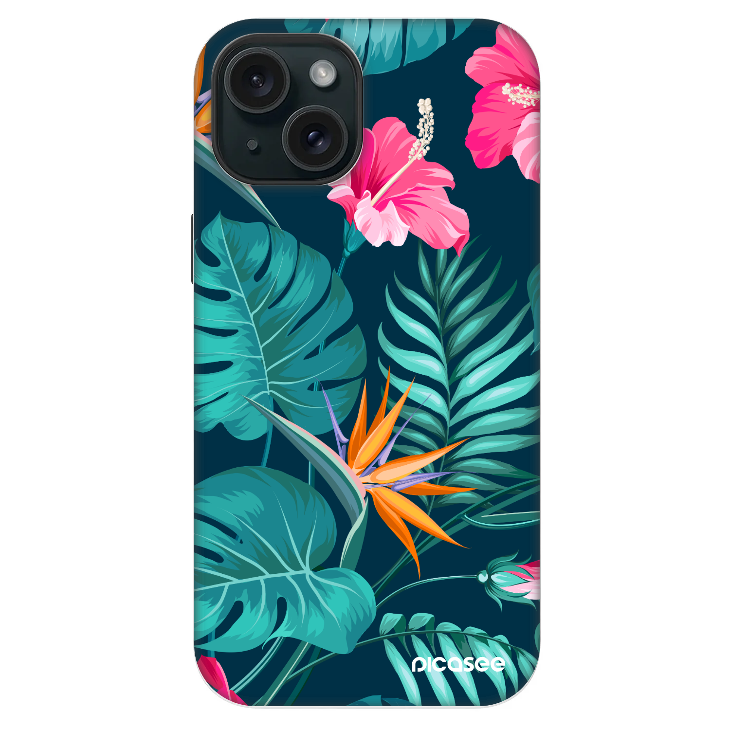 Picasee Fashion Case MagSafe za Apple iPhone 14 - Pink Monstera