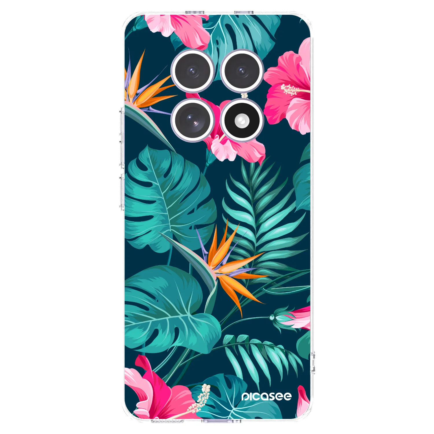Picasee silikonska prozirna maskica za Xiaomi Redmi Note 15 - Pink Monstera