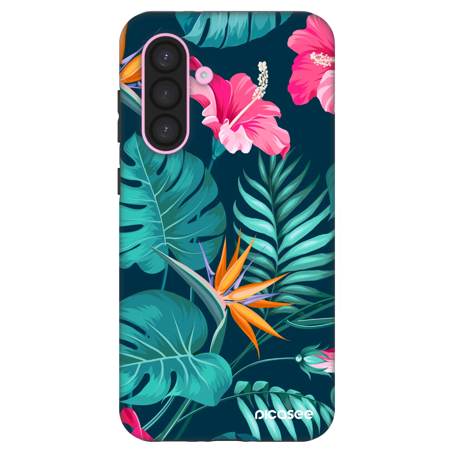 Picasee Fashion Case za Samsung Galaxy A56 5G A566B - Pink Monstera