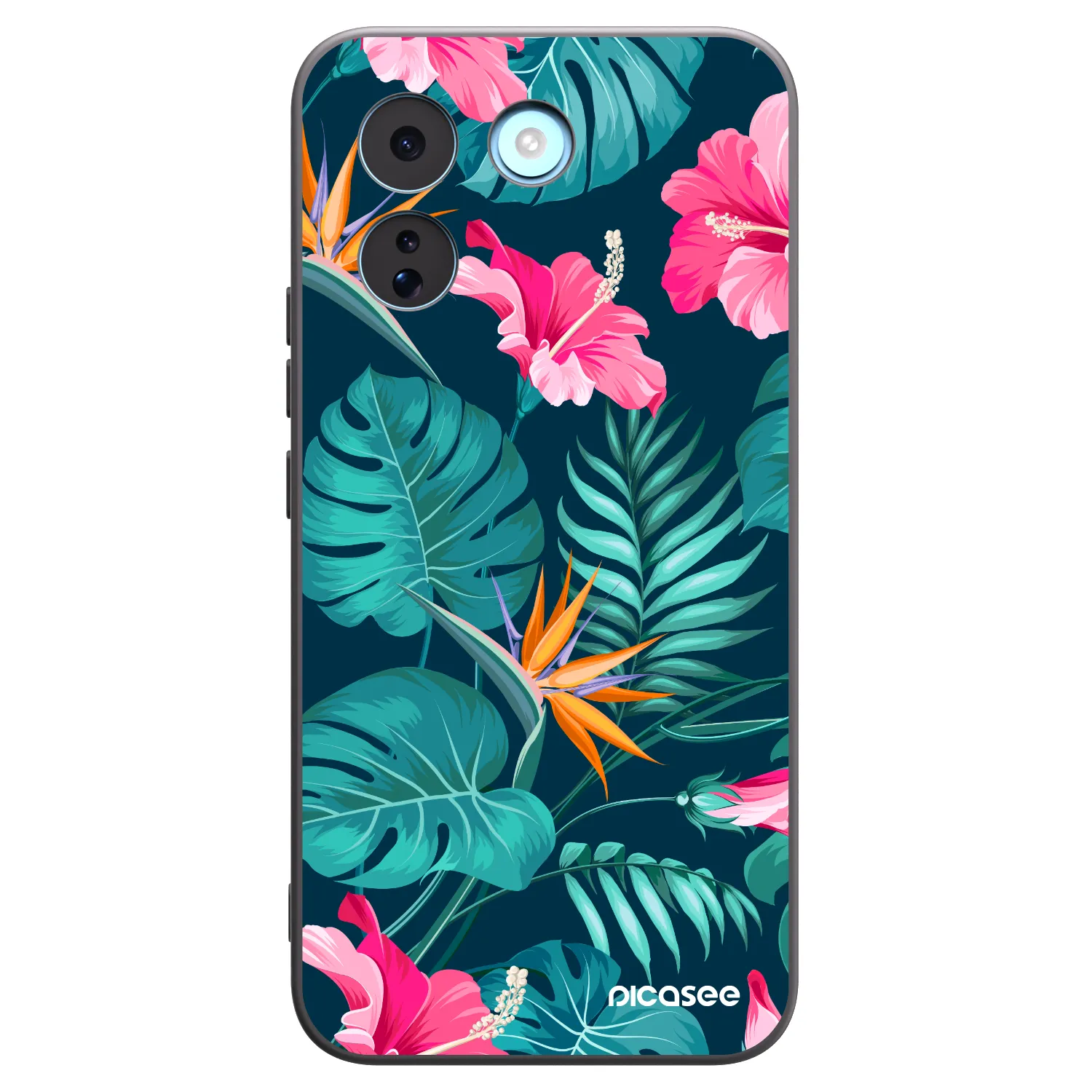 Picasee crna silikonska maskica za Xiaomi Redmi Note 17 Pro MAX 5G - Pink Monstera