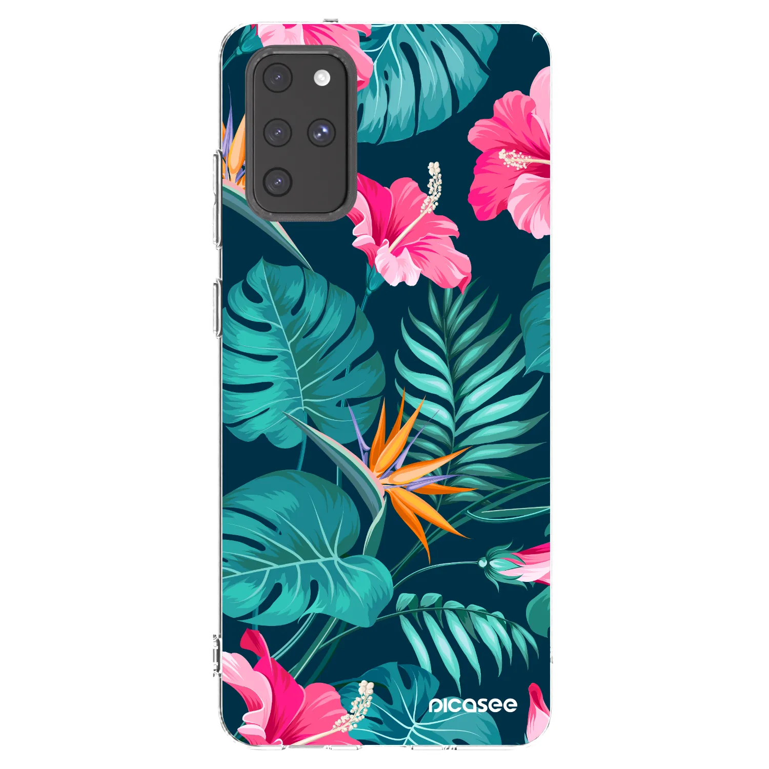 Picasee silikonska prozirna maskica za Samsung Galaxy S20+ G985F - Pink Monstera