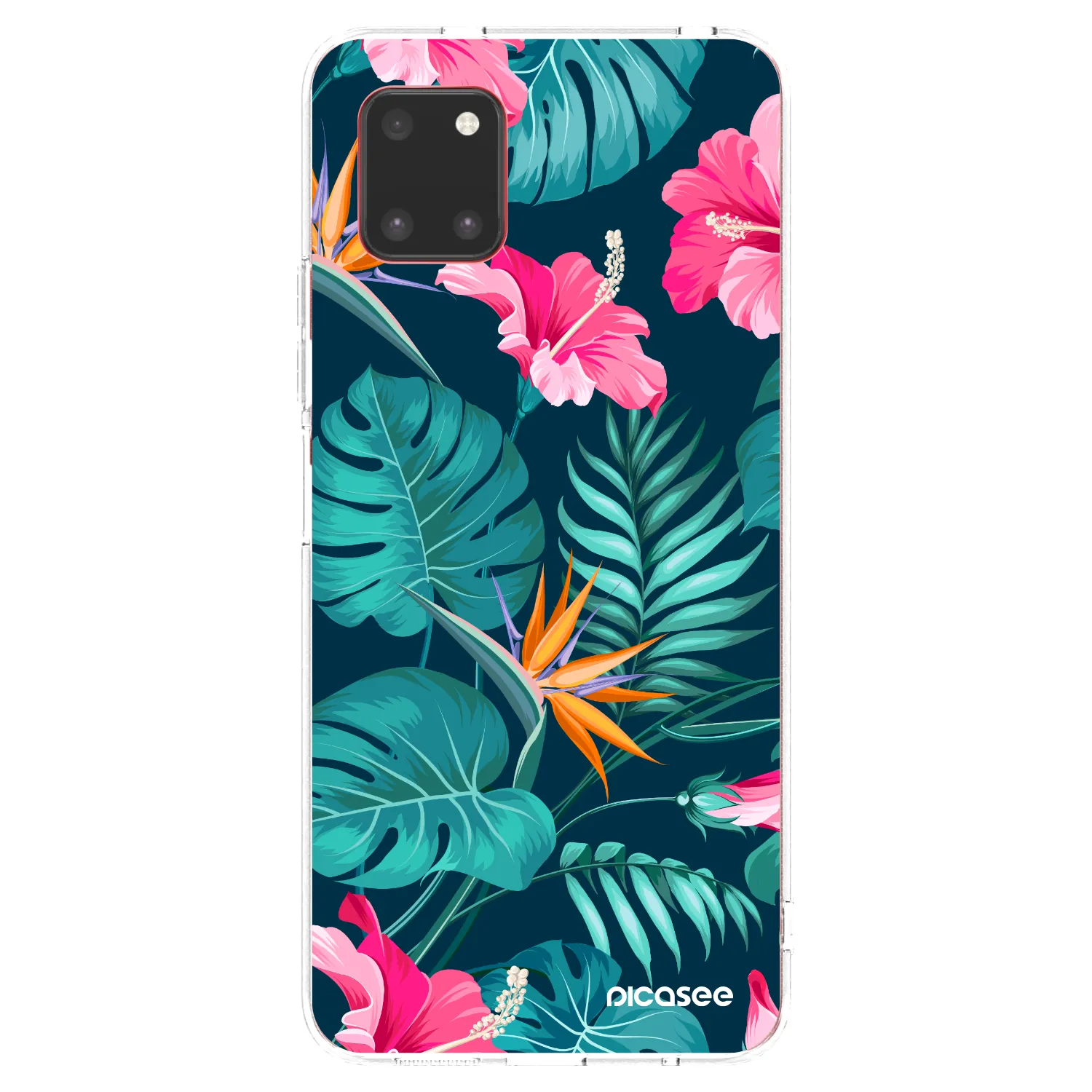 Picasee silikonska prozirna maskica za Samsung Galaxy Note 10 Lite N770F - Pink Monstera