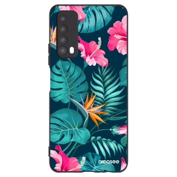 Picasee crna silikonska maskica za Huawei P Smart 2021 - Pink Monstera